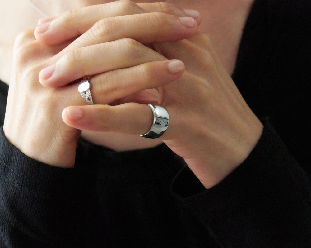 clione Pinkie Ring glossy -silver925-